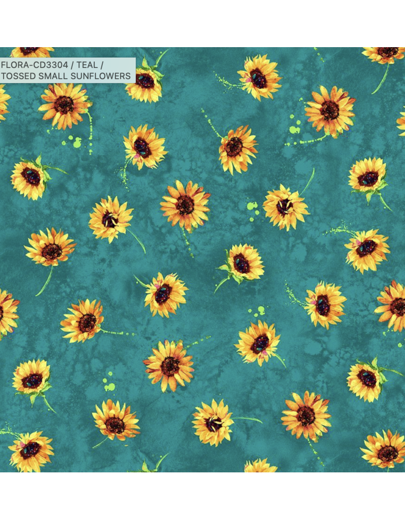 Timeless Treasures Sundance Tossed Small Flowers - CD3304