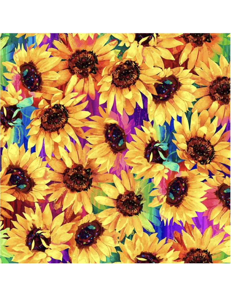 Timeless Treasures Sundance Packed SunFlowers - CD3303