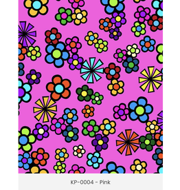 Yellowquill Floral - Pink All over Flowers  KP-0004