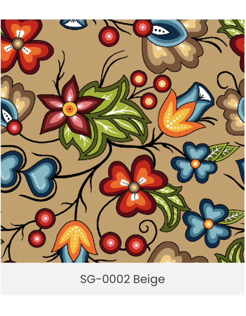 Native Floral 2 - Beige - SG0002