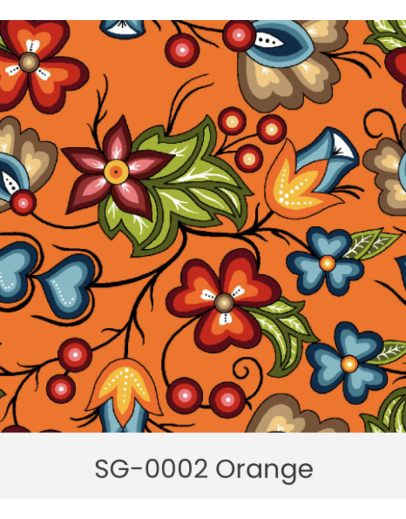 Native Floral 2 - Orange - SG0002