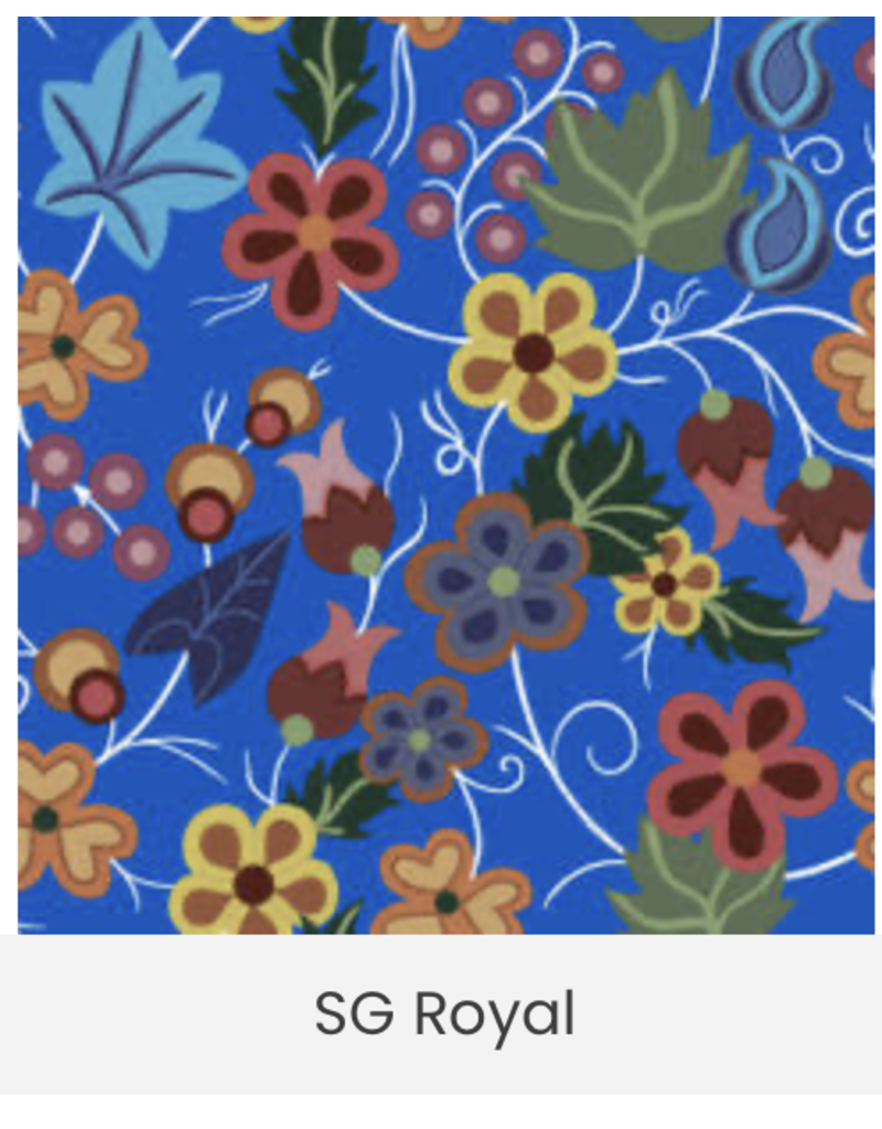 Yellowquill Native Floral  - Royal - SG0001