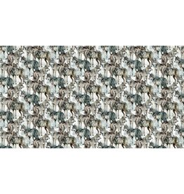 Northcott Lone Wolf Wolves- Blue/Gray - DP27184-92