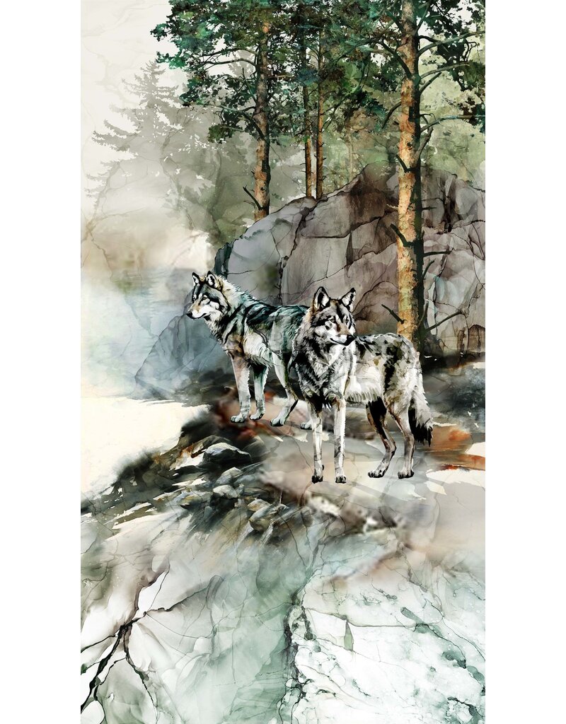 Northcott Lone Wolf Panel - D27181-66