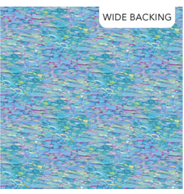 Northcott Crystal Sea - Medium Blue Wide Backing - B27525-43