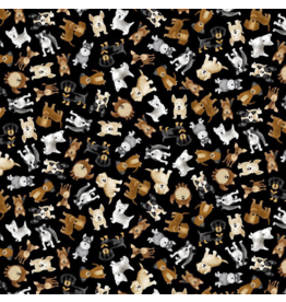 Timeless Treasures Tossed Small Dogs - CD3318