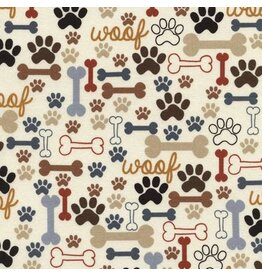 Timeless Treasures Bones & Paws - CD2372