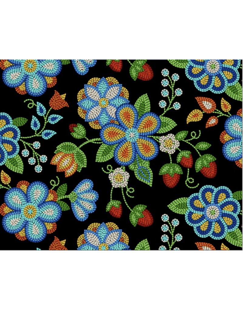 Elisabeth's Studio Beaded Strawberries - Black ES594