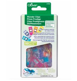 Clover Wonder Clips  Assorted - 50 ct