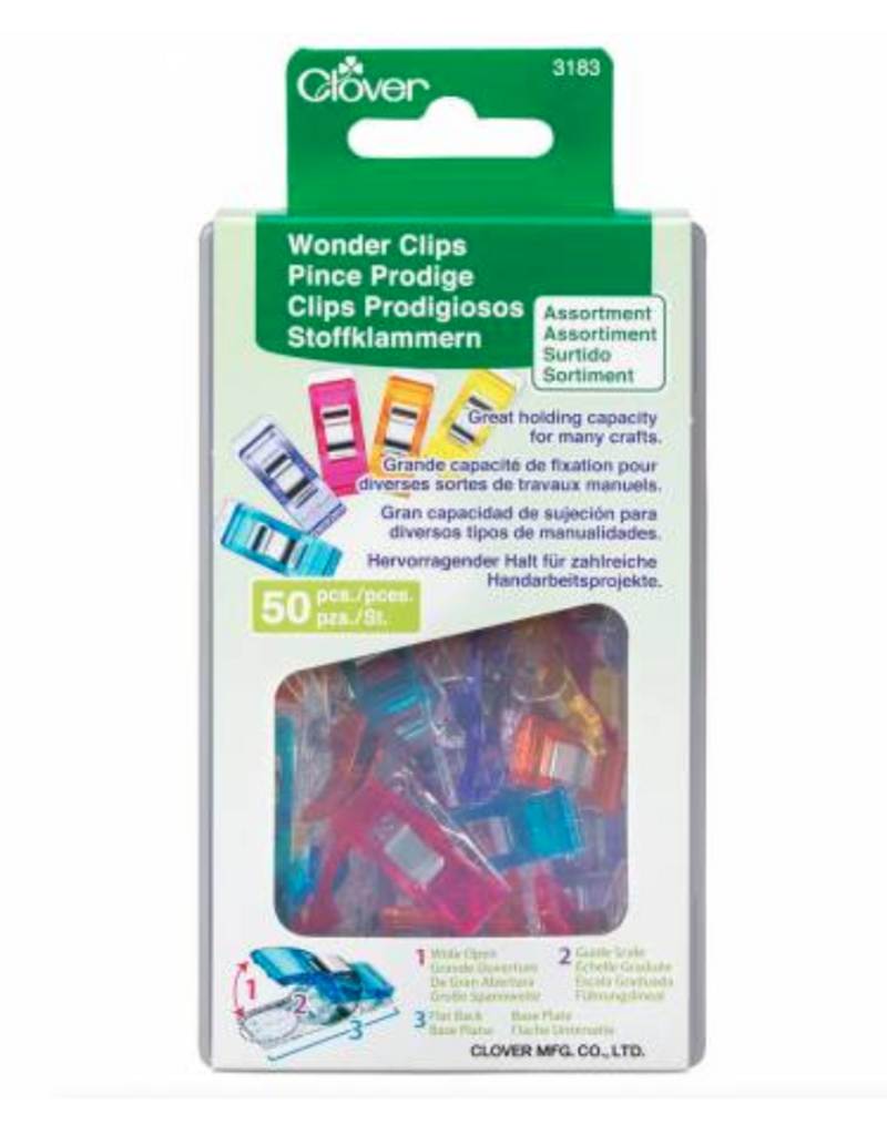 Clover Wonder Clips  Assorted - 50 ct