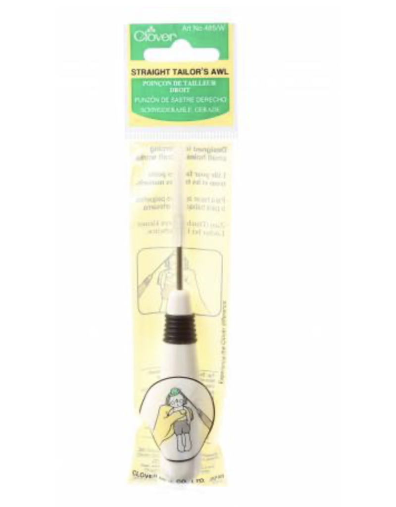 Clover Straight Awl White Plastic