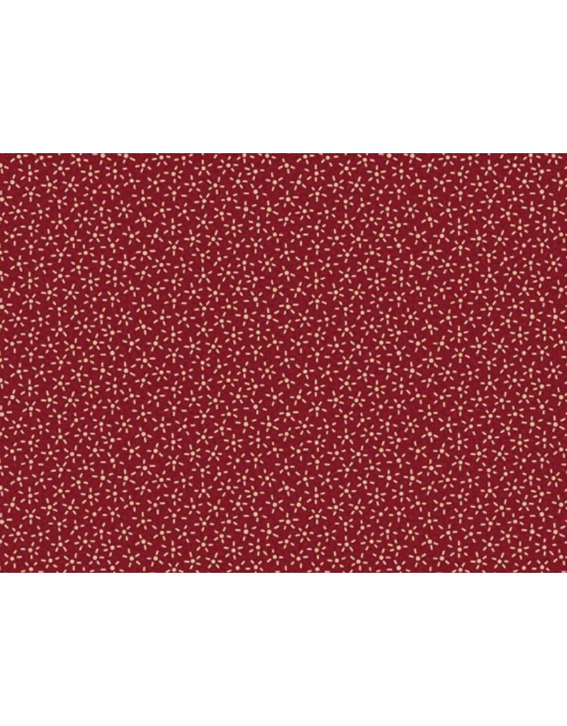 Marcus Fabrics Paula's New Companion-Flower Toss - RED