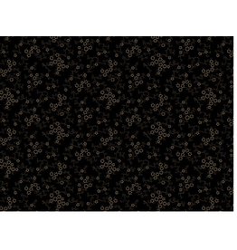 Marcus Fabrics Paula's New Companion-Daisy Vine -  Black