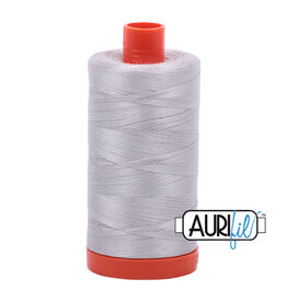 Aurifil Mako Cotton Thread Solid 50wt - Aluminum (2615)
