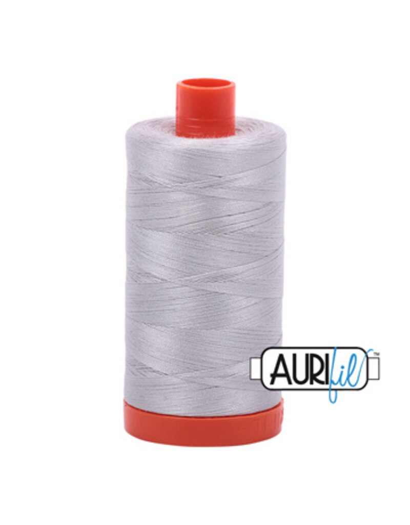 Aurifil Mako Cotton Thread Solid 50wt - Aluminum (2615)