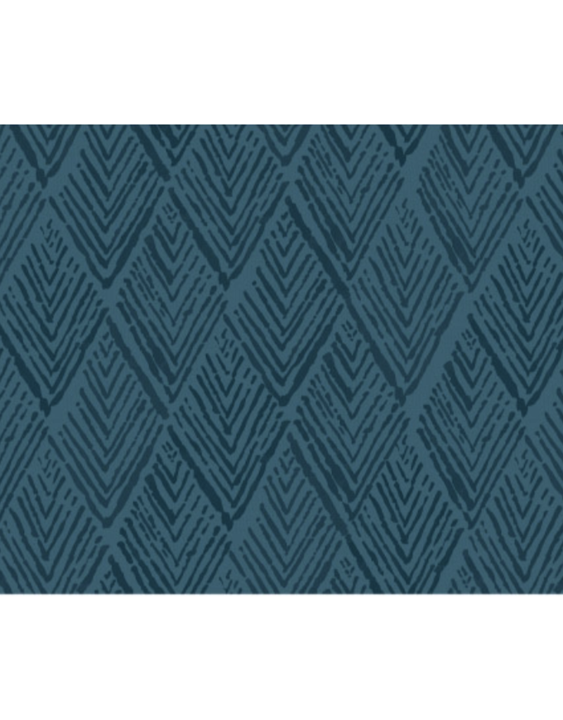 Camelot Fabrics Garden Seeds - Geo - Navy