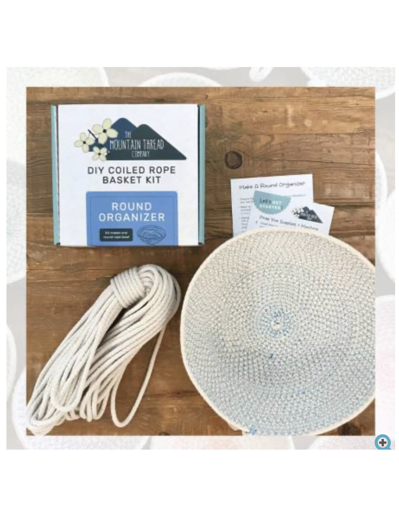 Coiled Rope Basket Kit Round Organizer