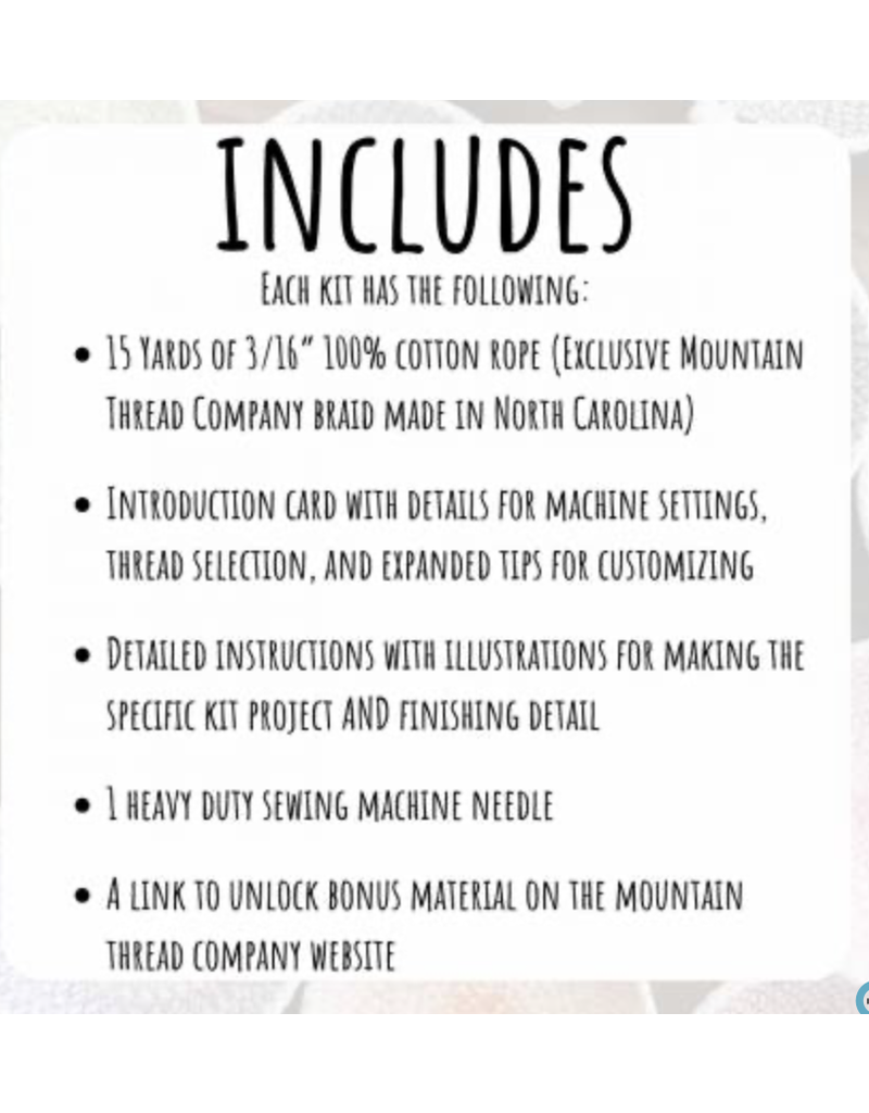 Coiled Rope Basket Kit Round Organizer