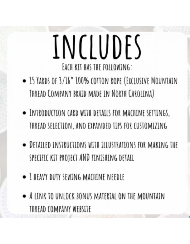 Coiled Rope Basket Kit Set of 3 Bowls