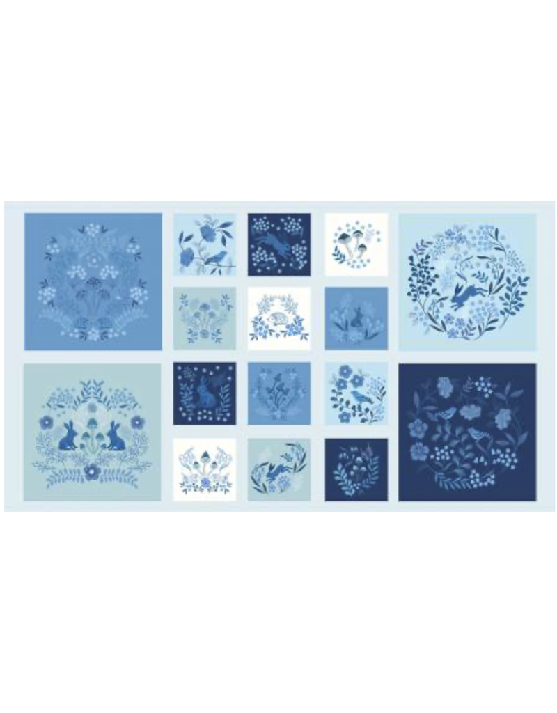 Lewis & Irene Forget Me Not Lane 5" and 10" Squares Panel