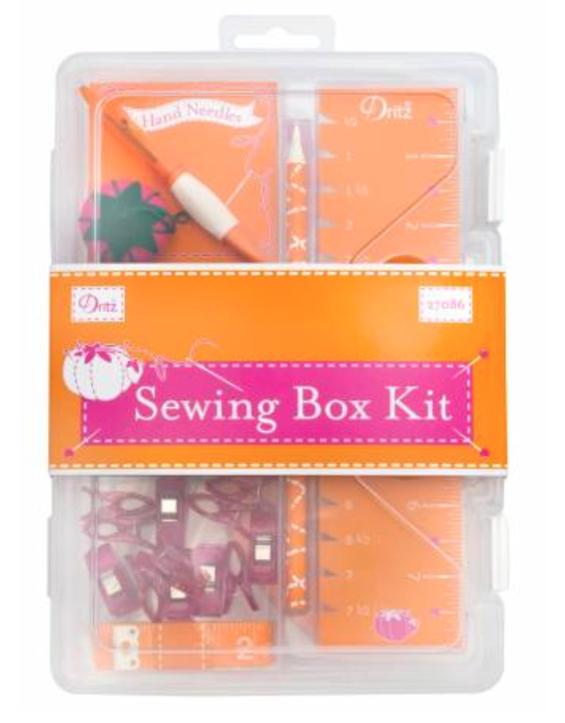 Dritz Sewing Box Kit Orange and Pink