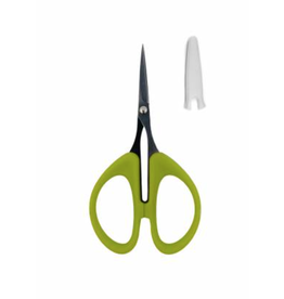Perfect Scissors Green 4-3/16in Small Micro-Serrated Non-Slip Blade