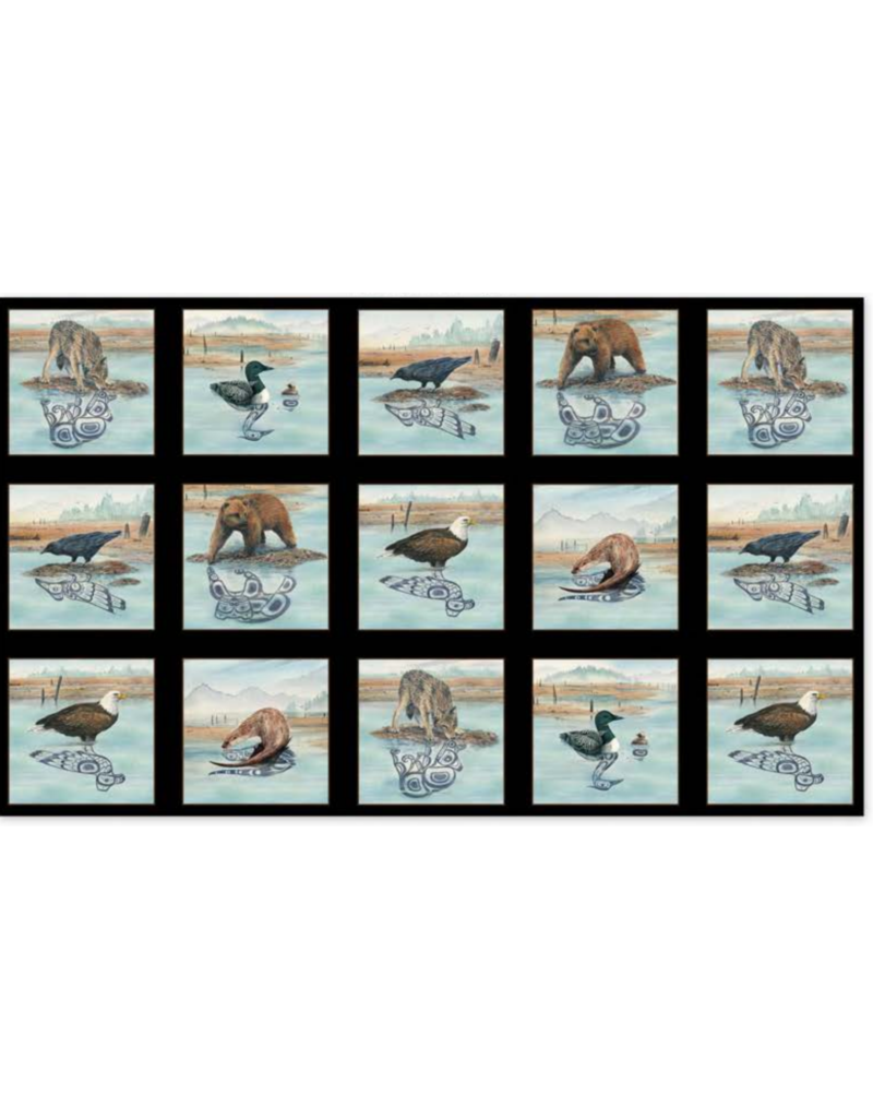 Elisabeth's Studio Native Reflections - Panel - Black