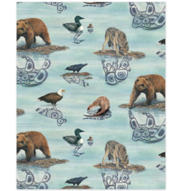 Elisabeth's Studio Native Reflections - Wildlife Scenes - Aqua
