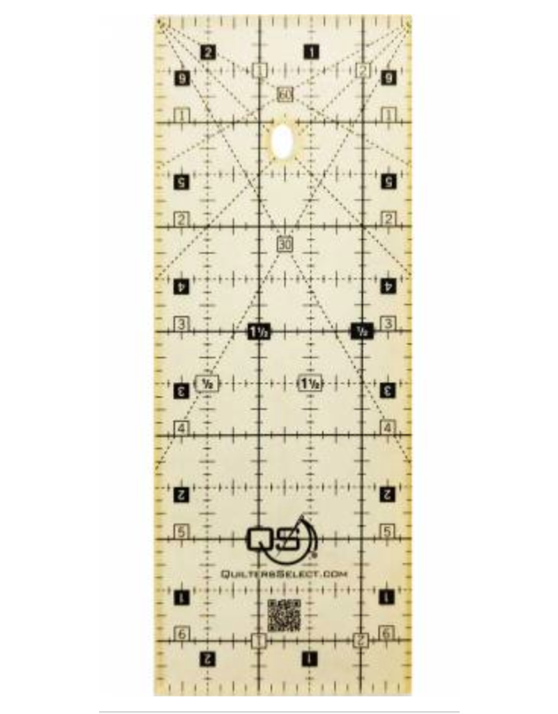 Quilters Select Quilters Select Non-Slip Ruler  2.5 "x 6.5