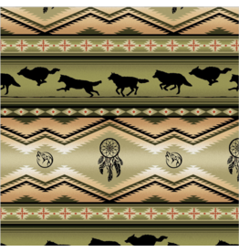 Elisabeth's Studio Tucson Wolf Stripe - Olive