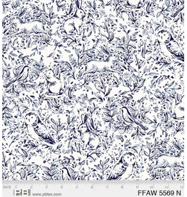 P&B Textiles Forest Fauna Woodland Toile Wide Backing