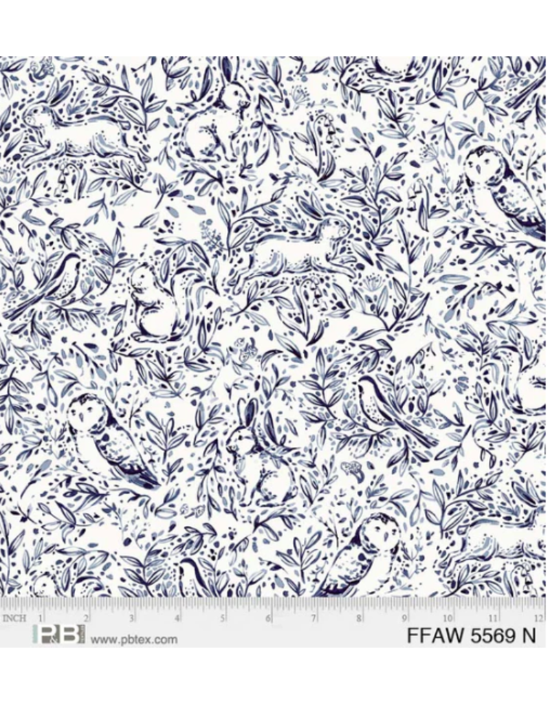 P&B Textiles Forest Faune Woodland Toile Wide Backing