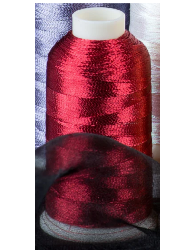 Embroidery Thread  (1000m)- Red Metallic 3010