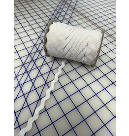 15 mm polyester Rick Rack White