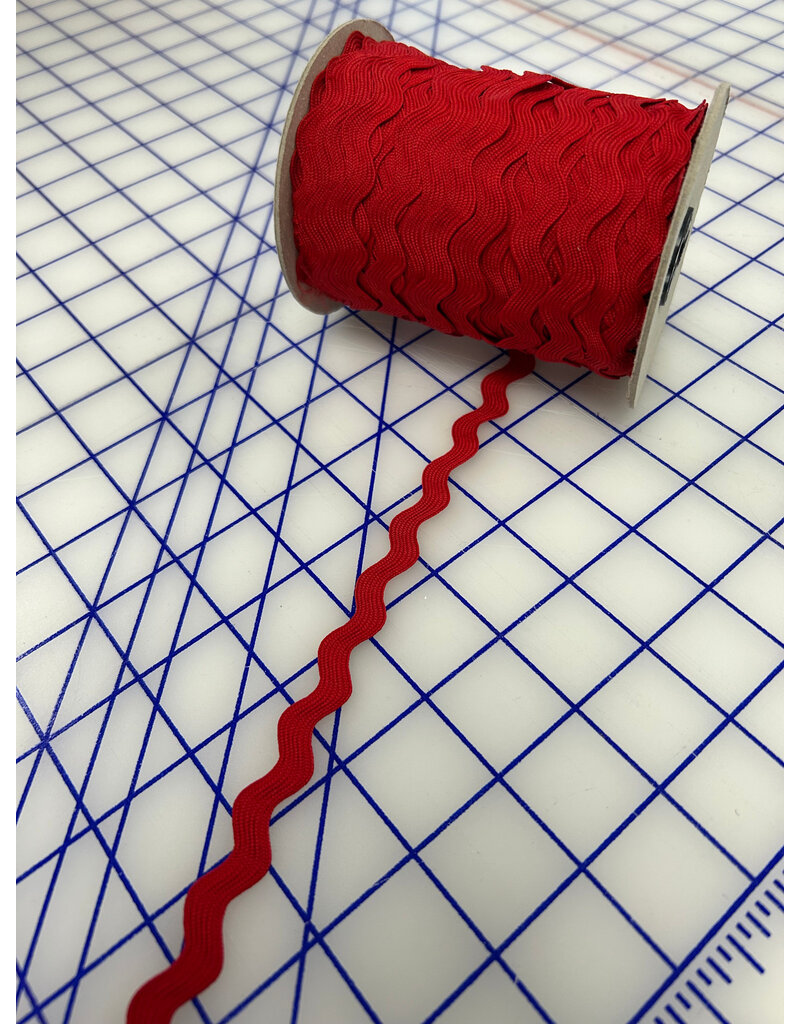 15 mm polyester Rick Rack Red