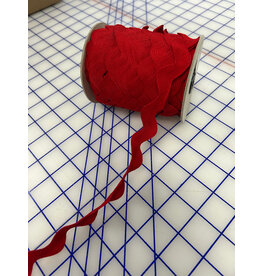 24 mm polyester Rick Rack Red