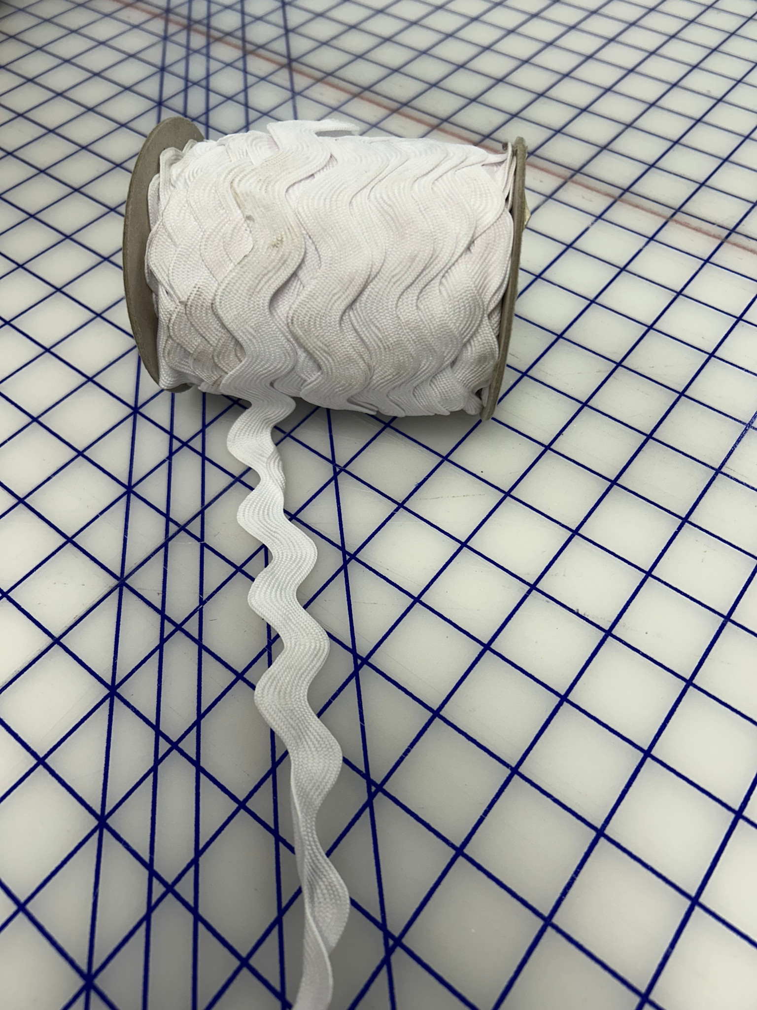 24 mm polyester Rick Rack White - Dominion Sewing Centre & Studio