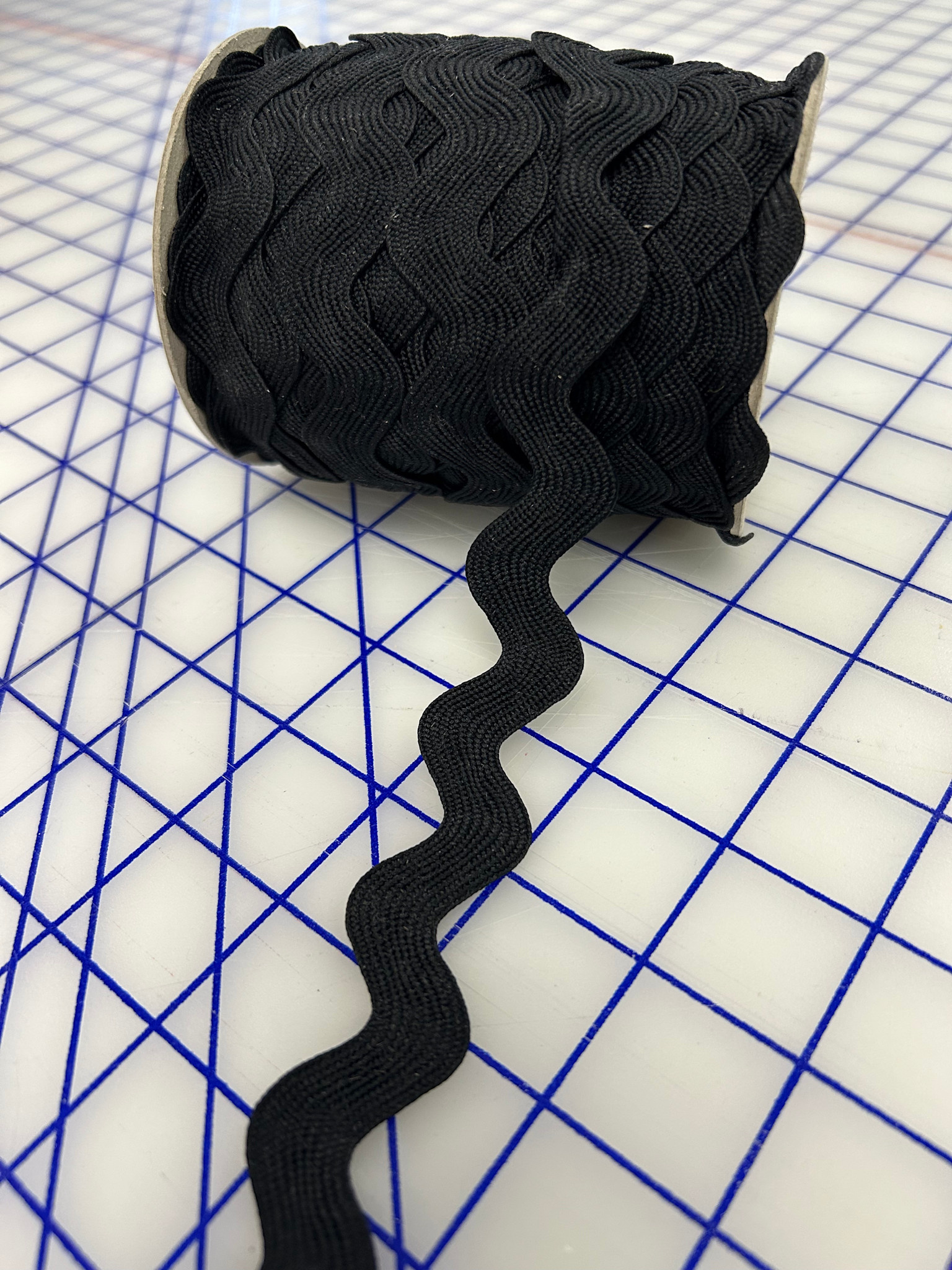 24 mm polyester Rick Rack Black - Dominion Sewing Centre & Studio