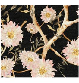 Camelot Fabrics Bloom Tapestry - Black