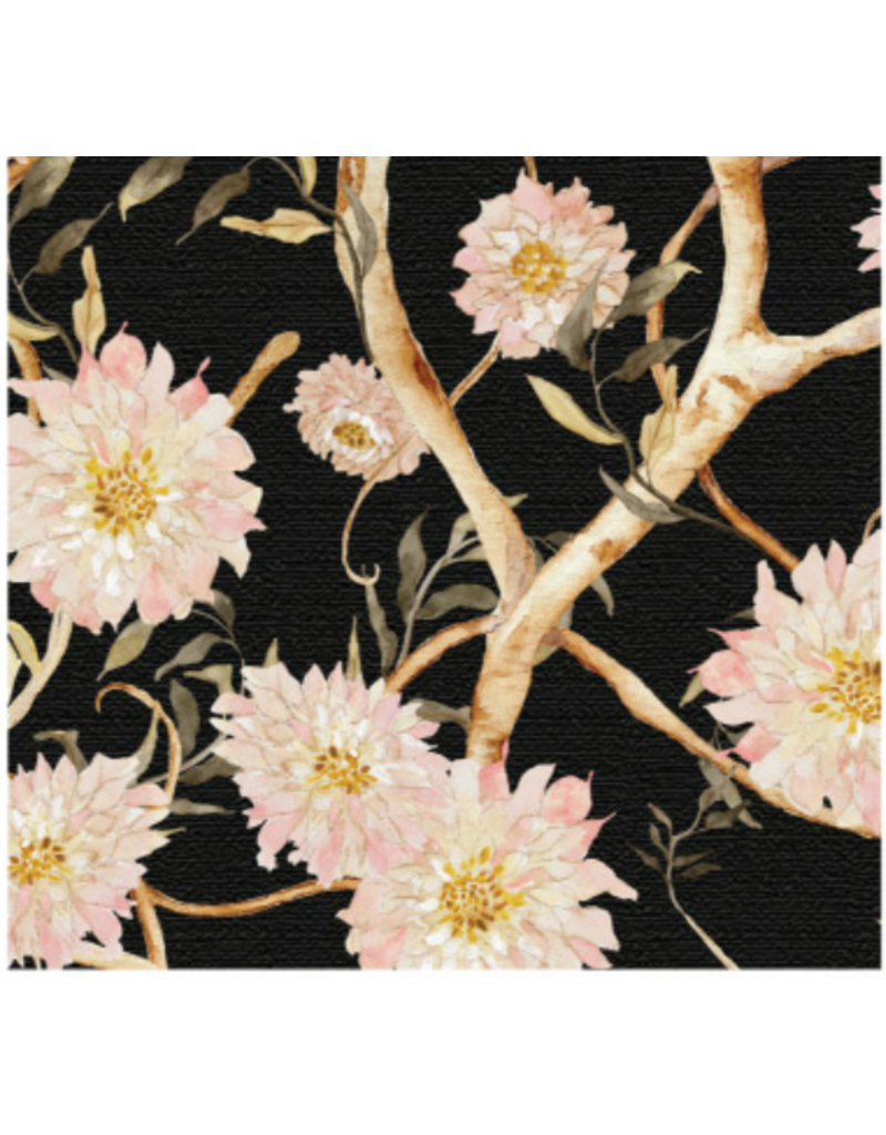 Camelot Fabrics Bloom Tapestry - Black