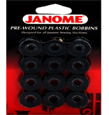 Janome Pre-Wound Bobbins BLACK - PWBOBBIN-B