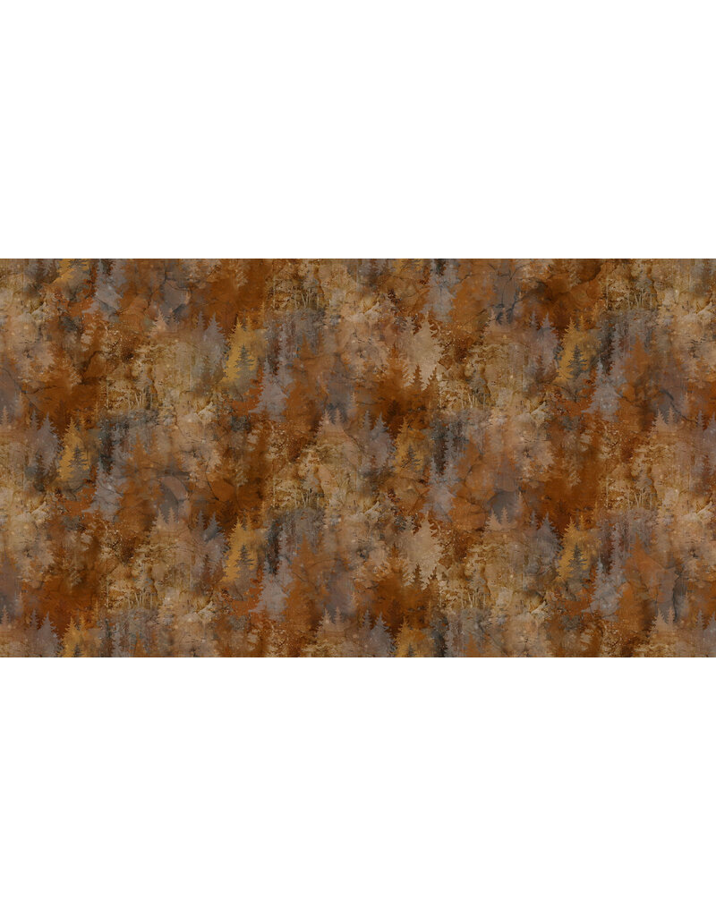Northcott Highland View - Trees - Dark Rust DP27589-37