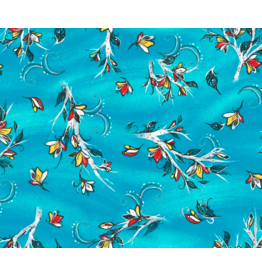 Raven Tree Metallic - Trees & Leaves All Over