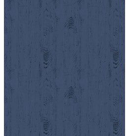 Wilmington Prints Lake Retreat-Wood Texture Navy