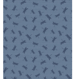 Wilmington Prints Lake Retreat-Dragonfly Toss Denim