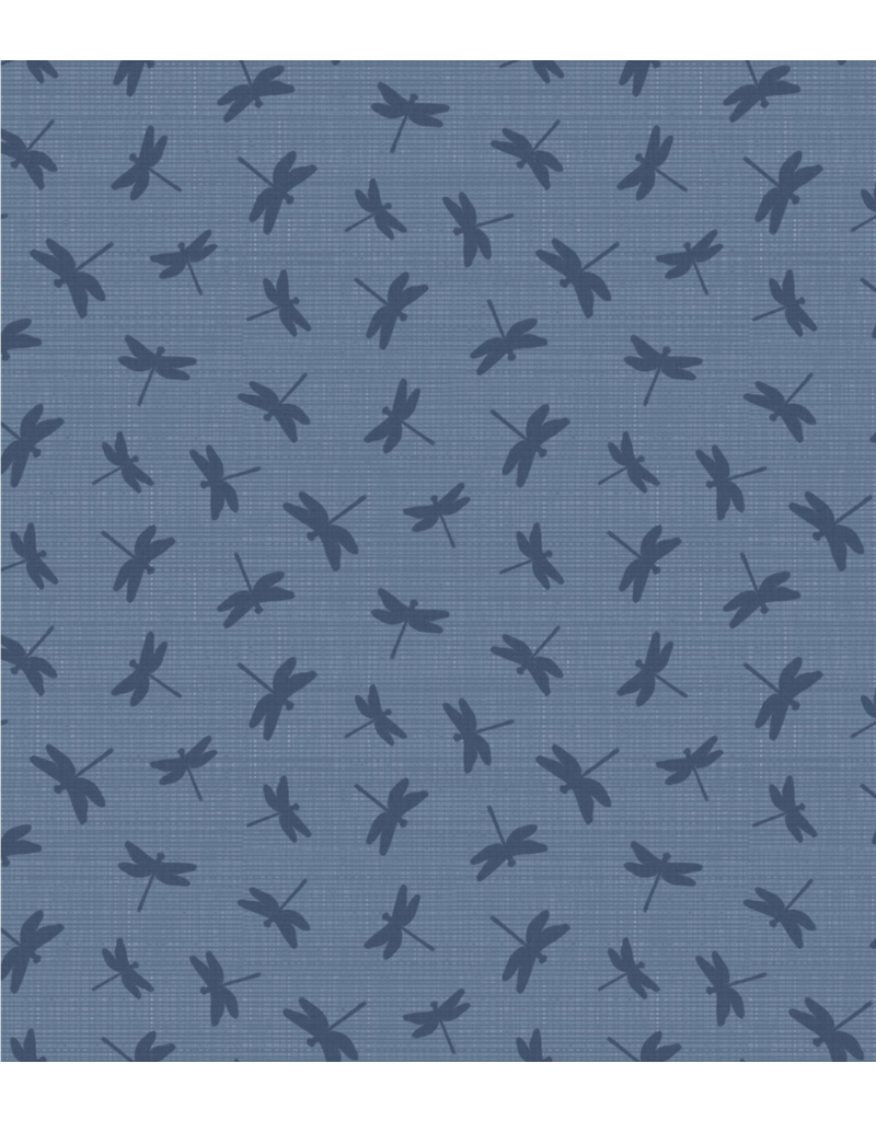 Wilmington Prints Lake Retreat-Dragonfly Toss Denim