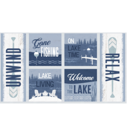Wilmington Prints Lake Retreat-Craft Panel Multi