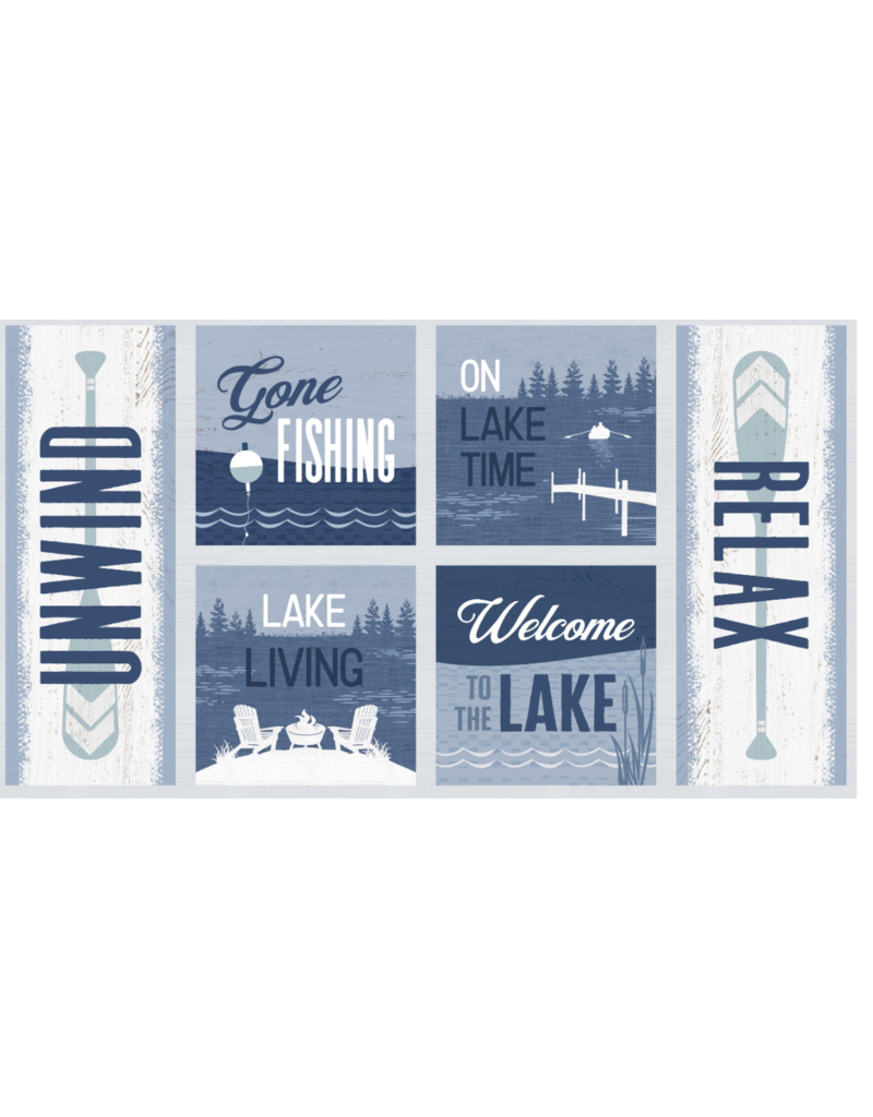 Wilmington Prints Lake Retreat-Craft Panel Multi