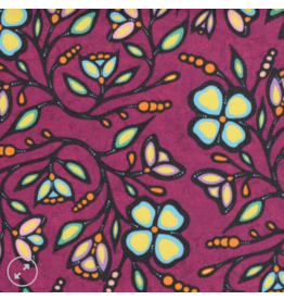 Ojibway Florals Canvas by Jackie Traverse - MGTA