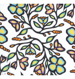 Ojibway Florals Canvas by Jackie Traverse-White 12-JTF3-WHTE